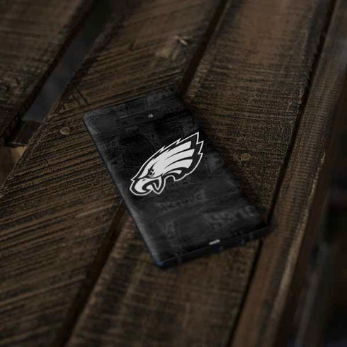 NFL Philadelphia Eagles Black & White Galaxy Note 9 Skin