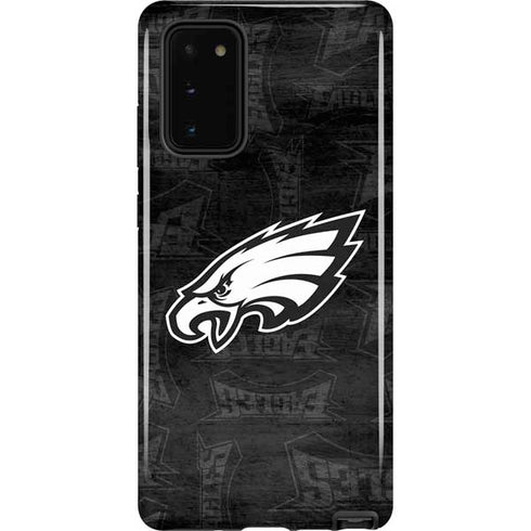 NFL Philadelphia Eagles Black & White Galaxy Note20 5G Pro Case