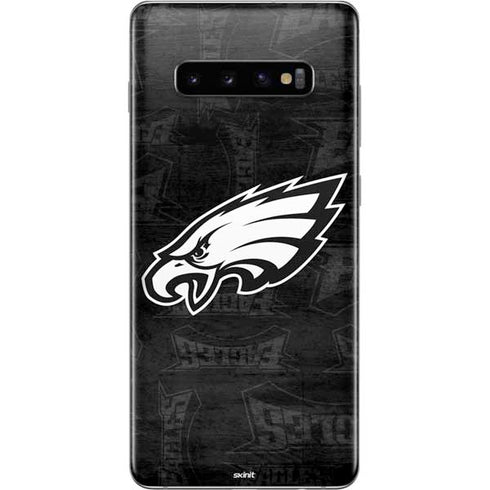 NFL Philadelphia Eagles Black & White Galaxy S10 Plus Skin