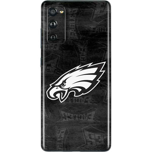 NFL Philadelphia Eagles Black & White Galaxy S20 Fan Edition Skin