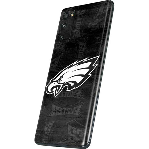 NFL Philadelphia Eagles Black & White Galaxy S20 Fan Edition Skin