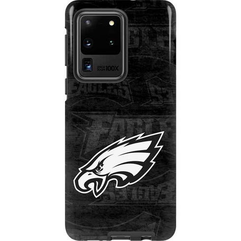 NFL Philadelphia Eagles Black & White Galaxy S20 Ultra 5G Pro Case