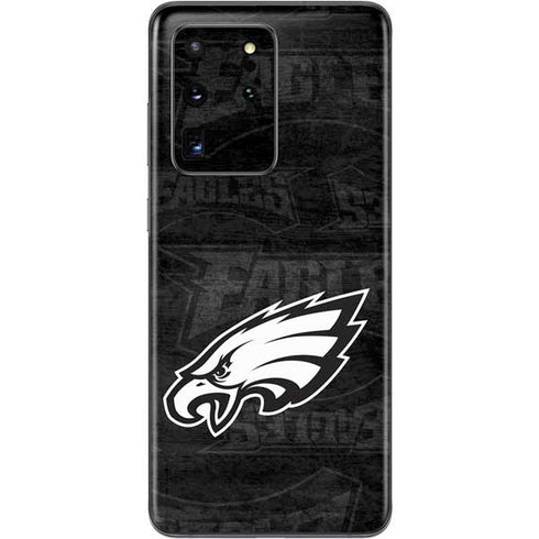 NFL Philadelphia Eagles Black & White Galaxy S20 Ultra 5G Skin