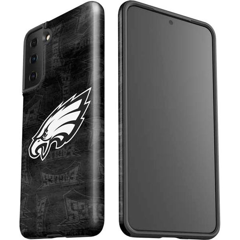 NFL Philadelphia Eagles Black & White Galaxy S21 Plus 5G Pro Case