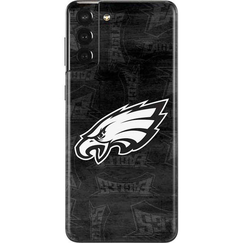 NFL Philadelphia Eagles Black & White Galaxy S21 Plus 5G Skin