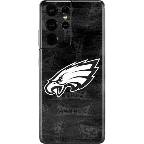 NFL Philadelphia Eagles Black & White Galaxy S21 Ultra 5G Skin
