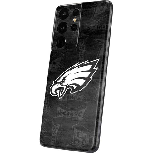 NFL Philadelphia Eagles Black & White Galaxy S21 Ultra 5G Skin