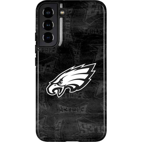 NFL Philadelphia Eagles Black & White Galaxy S22 Plus Pro Case