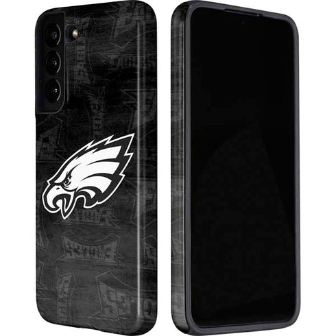 NFL Philadelphia Eagles Black & White Galaxy S22 Plus Pro Case