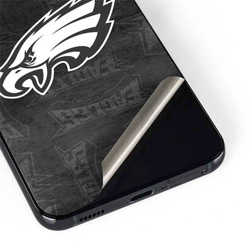 NFL Philadelphia Eagles Black & White Galaxy S22 Plus Skin