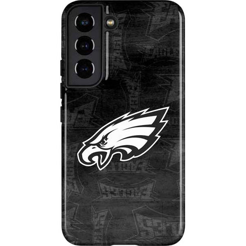 NFL Philadelphia Eagles Black & White Galaxy S22 Pro Case