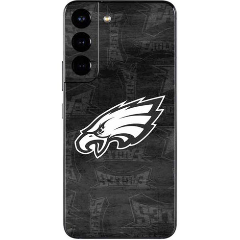 NFL Philadelphia Eagles Black & White Galaxy S22 Skin
