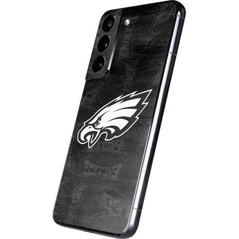 NFL Philadelphia Eagles Black & White Galaxy S22 Skin