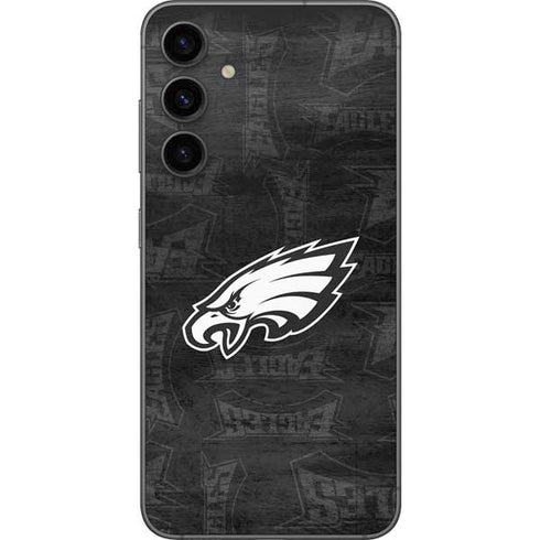 NFL Philadelphia Eagles Black & White Galaxy S23 FE Skin