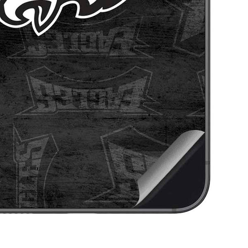 NFL Philadelphia Eagles Black & White Galaxy S23 FE Skin
