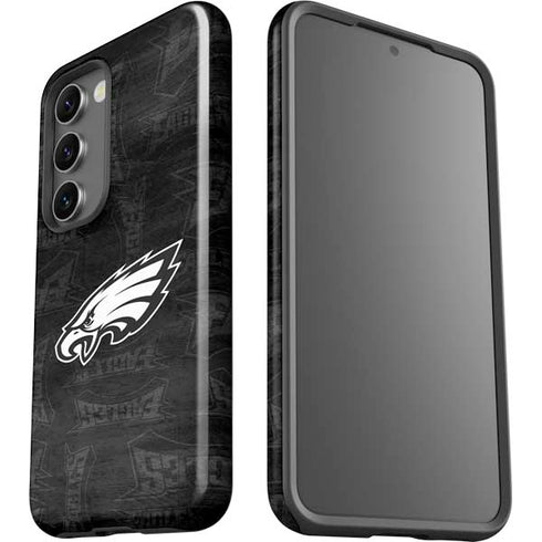 NFL Philadelphia Eagles Black & White Galaxy S23 Plus Pro Case