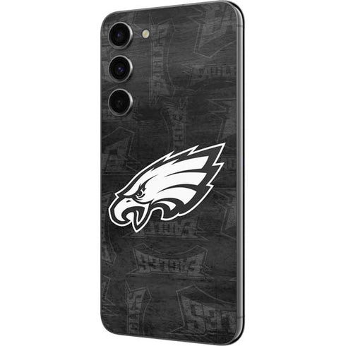 NFL Philadelphia Eagles Black & White Galaxy S23 Plus Skin