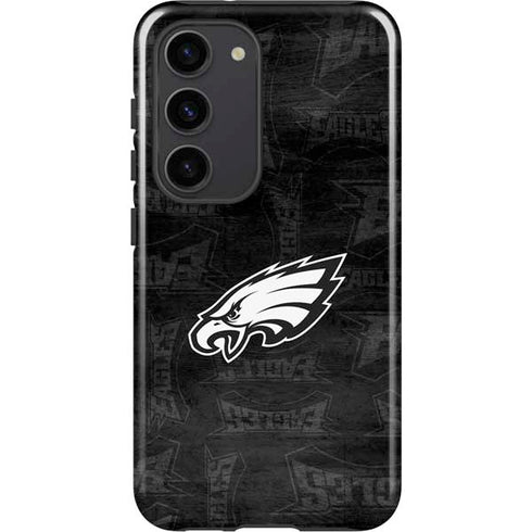 NFL Philadelphia Eagles Black & White Galaxy S23 Pro Case