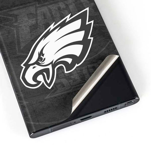 NFL Philadelphia Eagles Black & White Galaxy S23 Ultra Skin