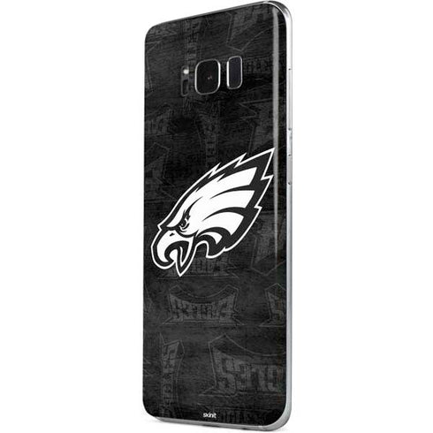 NFL Philadelphia Eagles Black & White Galaxy S8 Skin