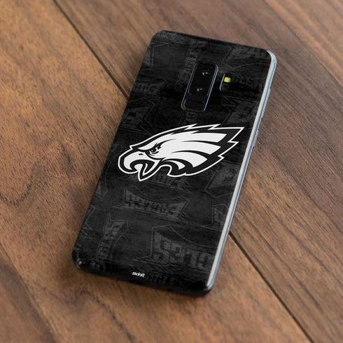 NFL Philadelphia Eagles Black & White Galaxy S9 Plus Skin