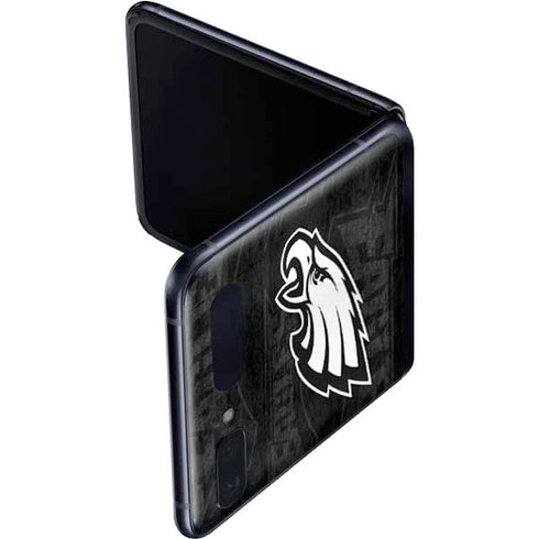NFL Philadelphia Eagles Black & White Galaxy Z Flip Skin