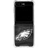 NFL Philadelphia Eagles Black & White Galaxy Z Flip5 5G Clear Case