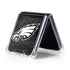 NFL Philadelphia Eagles Black & White Galaxy Z Flip5 5G Clear Case