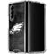 NFL Philadelphia Eagles Black & White Galaxy Z Fold4 5G Clear Case
