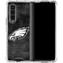 NFL Philadelphia Eagles Black & White Galaxy Z Fold4 5G Clear Case