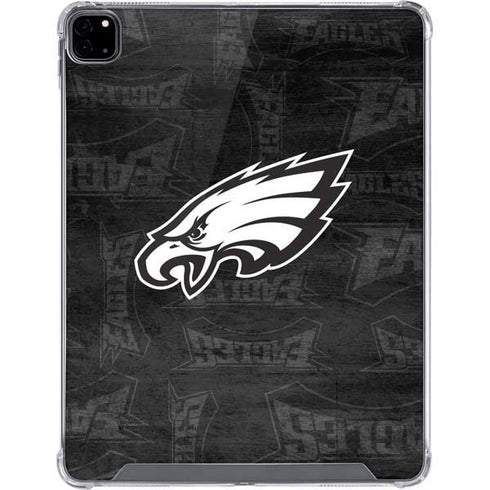 NFL Philadelphia Eagles Black & White iPad Pro 12.9in (2020) Clear Case