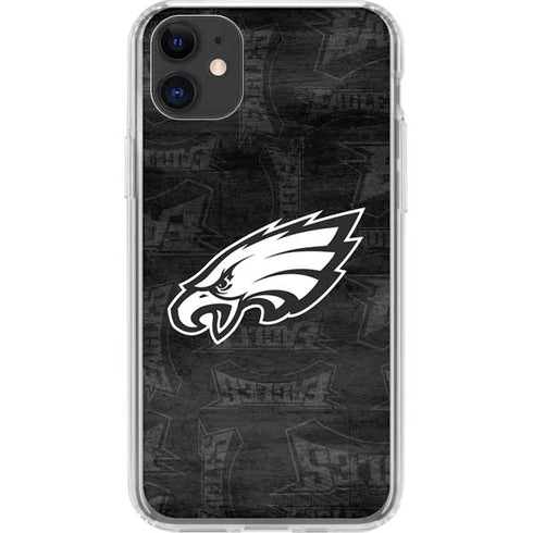 NFL Philadelphia Eagles Black & White iPhone 11 Clear Case