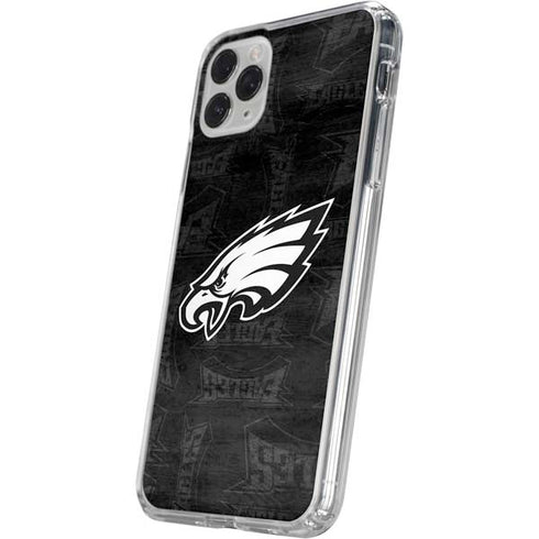 NFL Philadelphia Eagles Black & White iPhone 11 Pro Clear Case