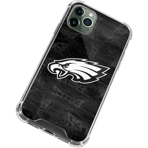 NFL Philadelphia Eagles Black & White iPhone 11 Pro Max Clear Case
