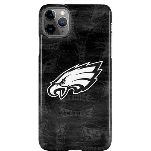 NFL Philadelphia Eagles Black & White iPhone 11 Pro Max Lite Case