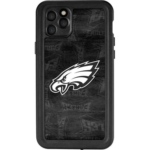 NFL Philadelphia Eagles Black & White iPhone 11 Pro Max Waterproof Case