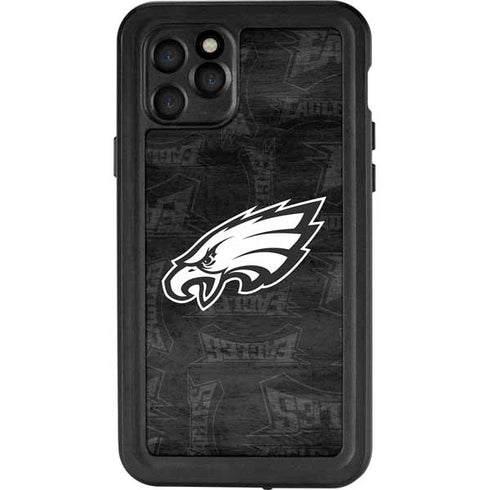 NFL Philadelphia Eagles Black & White iPhone 11 Pro Waterproof Case