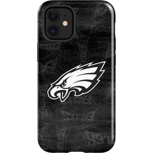 NFL Philadelphia Eagles Black & White iPhone 12 Mini Impact Case
