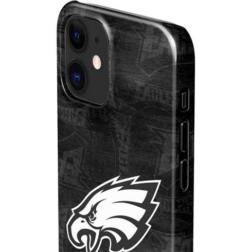 NFL Philadelphia Eagles Black & White iPhone 12 Mini Lite Case