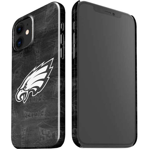 NFL Philadelphia Eagles Black & White iPhone 12 Mini Lite Case