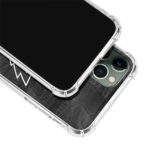 NFL Philadelphia Eagles Black & White iPhone 12 Pro Clear Case