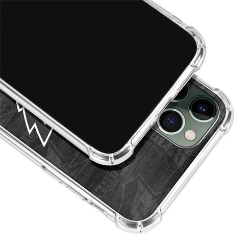 NFL Philadelphia Eagles Black & White iPhone 12 Pro Max Clear Case