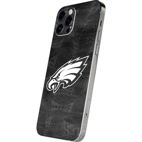 NFL Philadelphia Eagles Black & White iPhone 12 Pro Max Skin