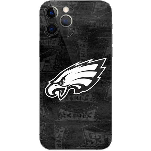 NFL Philadelphia Eagles Black & White iPhone 12 Pro Skin
