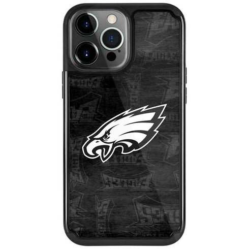 NFL Philadelphia Eagles Black & White iPhone 13 Pro Cargo Case