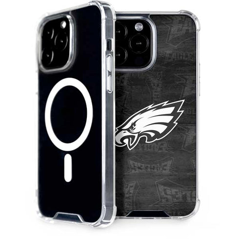 NFL Philadelphia Eagles Black & White iPhone 13 Pro Max MagSafe Case
