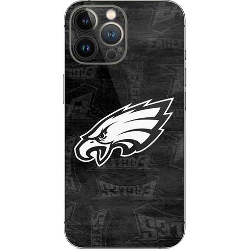 NFL Philadelphia Eagles Black & White iPhone 13 Pro Max Skin