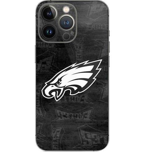 NFL Philadelphia Eagles Black & White iPhone 13 Pro Skin