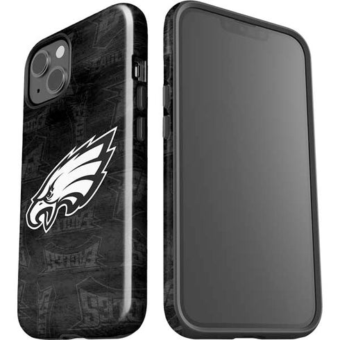 NFL Philadelphia Eagles Black & White iPhone 14 Plus Impact Case