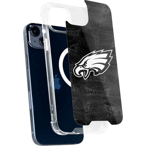 NFL Philadelphia Eagles Black & White iPhone 15 Plus MagSafe Case